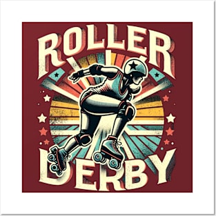 Retro Roller Derby Posters and Art